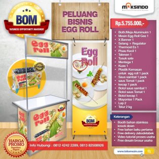 Paket Usaha Egg Roll Listrik Progam BOM