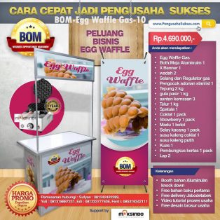 Paket Usaha Egg Waffle Gas Program BOM