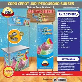 Paket Usaha Ice Snow Rainbow Program BOM