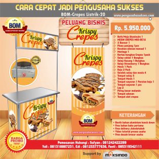 Paket Usaha Krispy Crepes (Listrik) Program BOM
