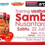 Training Sambal Nusantara, 22 Juli 2017