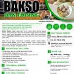 Training Usaha Aneka Bakso dan Toping, 21 Oktober 2017