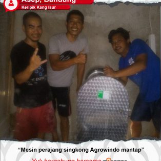 Keripik Kang Isur : Mesin Perajang Singkong Agrowindo Mantap