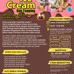 Training Usaha Ice Cream dan Topping, 09 Desember 2017