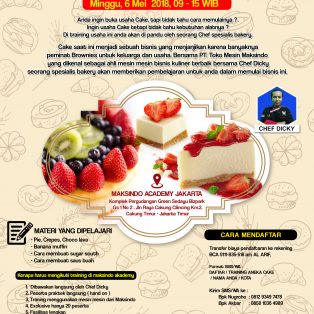 Training Usaha Aneka Cake, 6 Mei 2018
