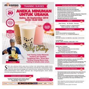 Training Sukses Aneka Minuman Untuk Usaha, 28 September 2019