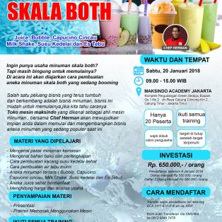 Training Usaha Aneka Minuman Skala Both, 20 Januari 2018