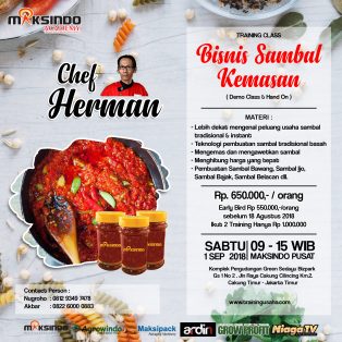 Training Usaha Aneka Sambal Nusantara, 1 September 2018